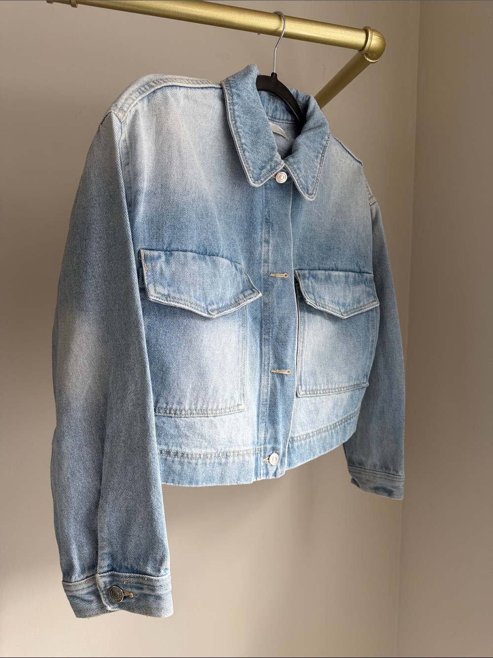 Zara Denim Crop Jacket